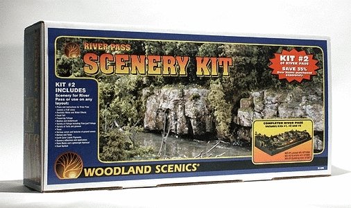 River Pass Scenery Kit, HO, Woodland Scenics 1488