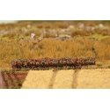 Premium Hedge -- Red Blossoms 2-1/2 x 9/16 x 1/2′ 10 x 1.5 x 1.2cm, All Scales, Faller Gmbh 181235