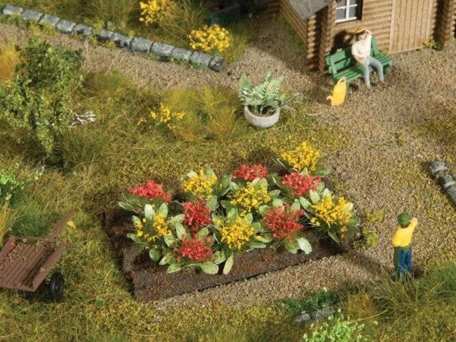 Garden Plot - Assembled - Deco Minis -- Rose Plants, HO, Noch Gmbh & Co 13223