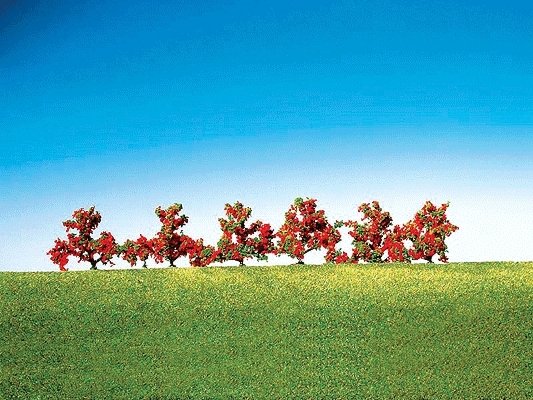 Bushes w/red Flowers, All Scales, Faller Gmbh 181476