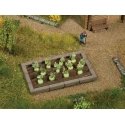 Garden Plot Edging Only -- Fits Noch Assembled Garden Plots, HO, Noch Gmbh & Co 13214