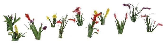 Assorted Flower Plants -- Set 2 pkg(10), HO, JTT Miniature Tree 95559