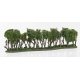 Hedge Row - Woodland Classics(TM) Ready Made Trees(TM) -- 7-3/4 x 1 to 2′ 19.6 x 2.5 to, All Scales, Woodland Scenics 3581
