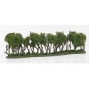 Hedge Row - Woodland Classics(TM) Ready Made Trees(TM) -- 7-3/4 x 1 to 2′ 19.6 x 2.5 to, All Scales, Woodland Scenics 3581