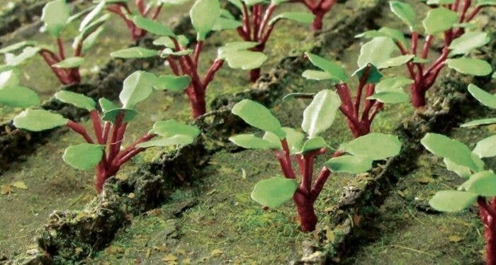 Rhubarb Plants -- pkg(28), HO, JTT Miniature Tree 95592