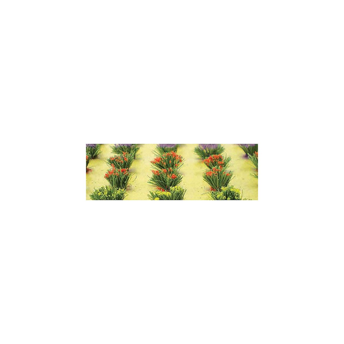Detachable Bushes pkg(30) -- Flowers 3/8′ 1cm Tall, HO, JTT Miniature Tree 95581