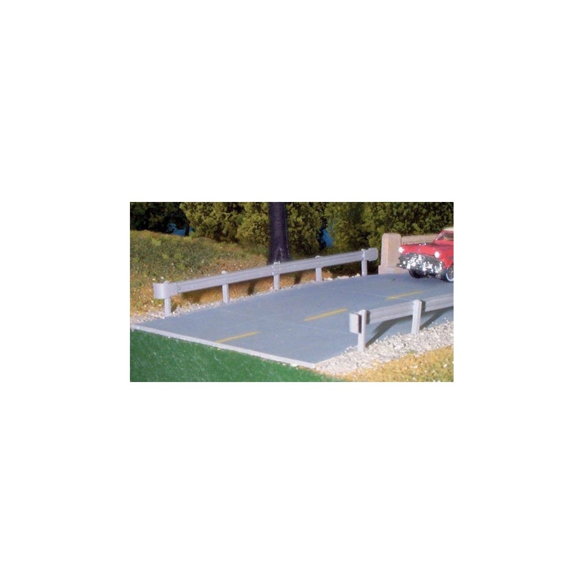Highway Guardrail pkg(6) -- 21-1/8′ 53.7cm, HO, Pikestuff 13