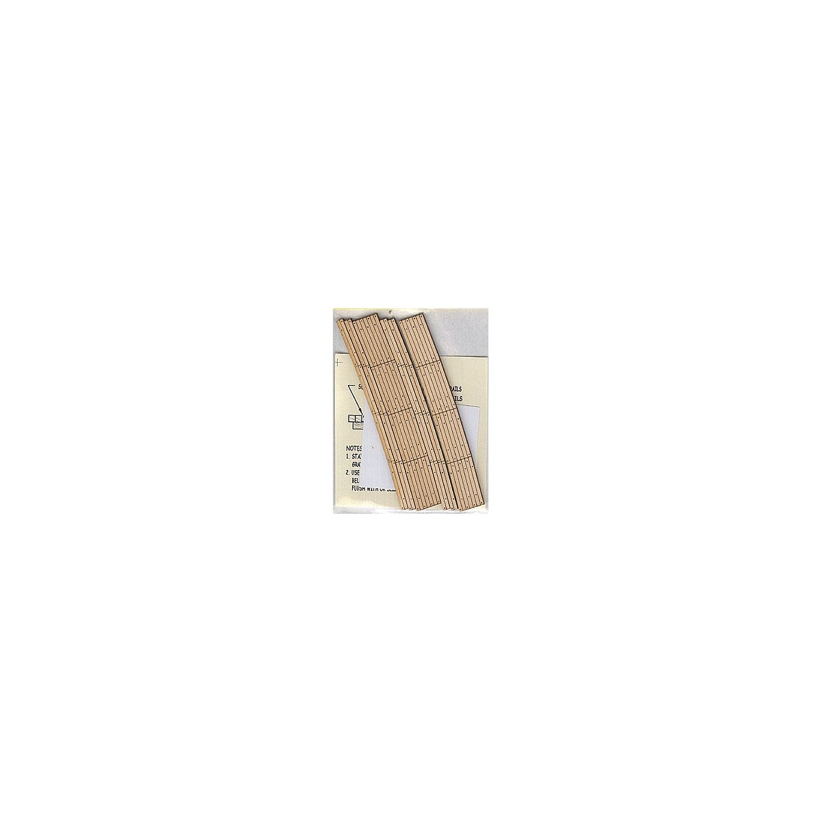 Laser-Cut Curved 2-Lane Wood Grade Crossing pkg(2) -- 30′ Radius, HO, Blair Line 129