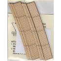 Laser-Cut Curved 2-Lane Wood Grade Crossing pkg(2) -- 30′ Radius, HO, Blair Line 129