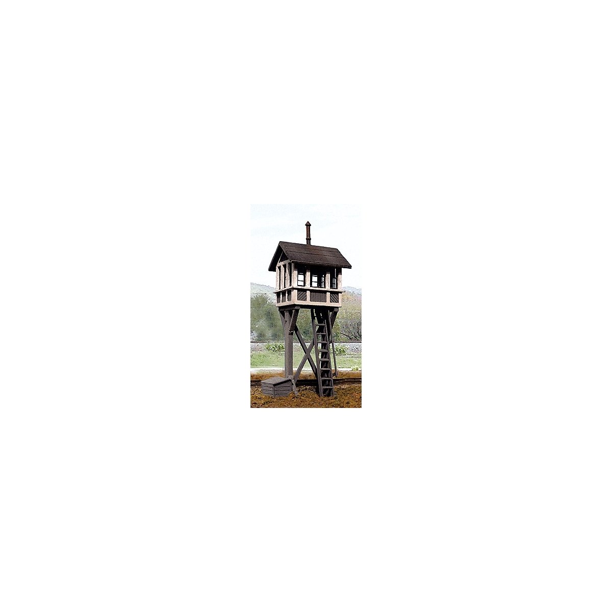 Elevated Crossing Shanty -- 1-1/4 x 1-1/4′ 3.2 x 3.2cm, HO, B.T.S. 27505