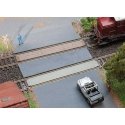 Grade Crossings -- 1 Each: Wood and Rubber, HO, Faller Gmbh 180969