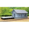 C&O Quinnimont Section Freight Depot -- Laser-Cut Wood Kit - Scale: 65 x 30′ 19.8 x 9.1m, HO, B.T.S. 27653