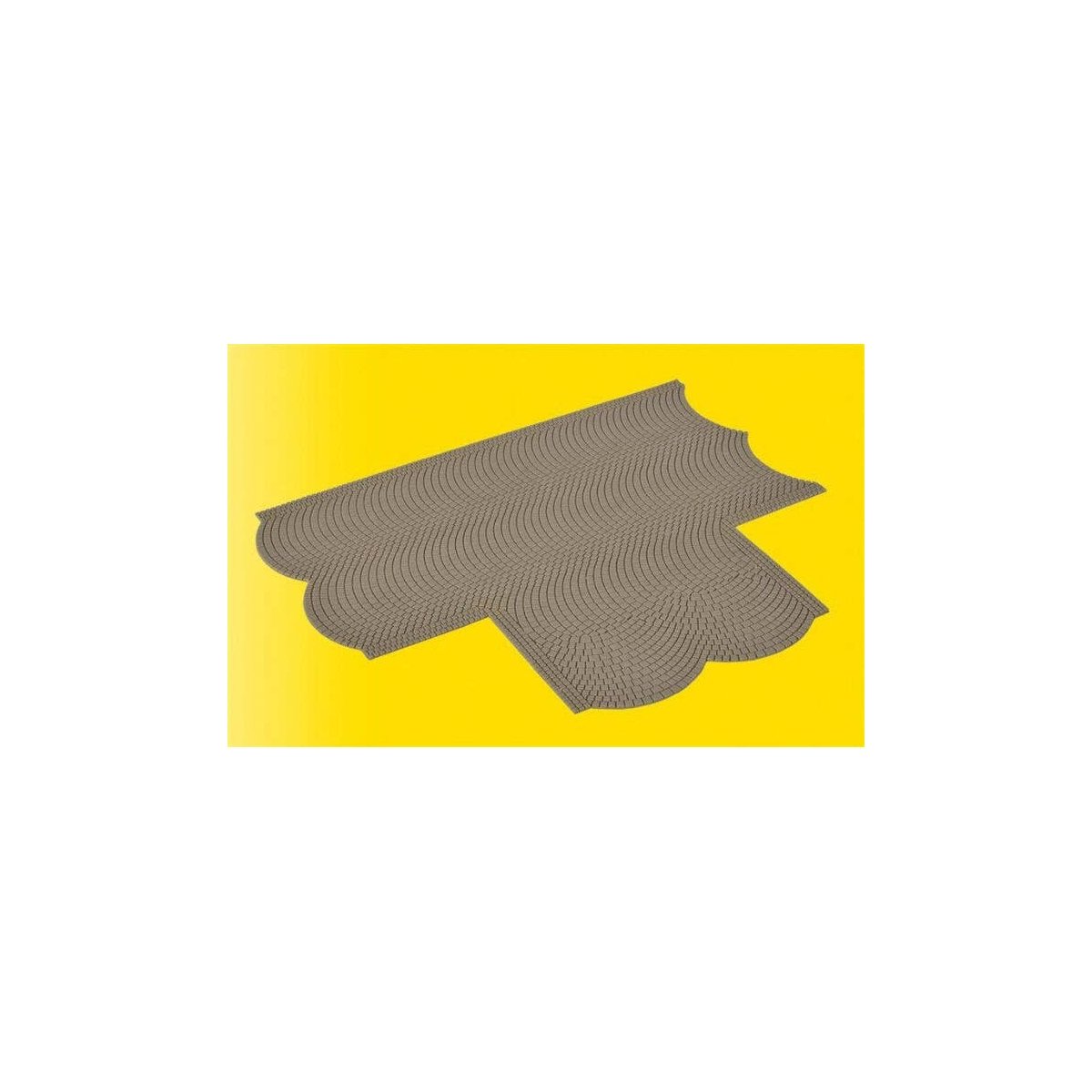 Cobblestone Street T Intersection -- 8-11/16 x 7-11/16′ 22 x 19.5cm, HO, Vollmer Gmbh 48243