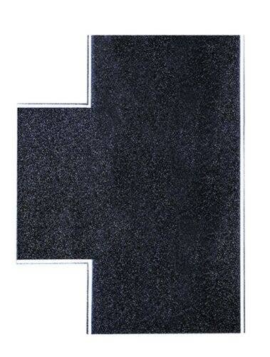Weathered Asphalt Street 90 Degree T Intersection -- 6-1/8 x 5-1/8′ 15.5 x 13cm, HO, Vollmer Gmbh 48263