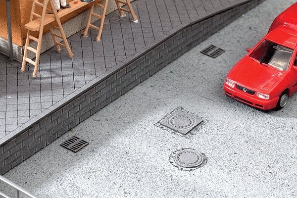 Manholes & Drain Covers - Kit -- pkg(25), HO, Noch Gmbh & Co 14218