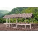 War Between the States Series - 40′ Long Wood Rick pkg(2) -- Covered, HO, B.T.S. 27800