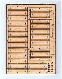 Wood Depot Baggage Cart Crossing, Laser Cut Wood Kit pkg(3), HO, Blair Line 123