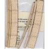 Laser-Cut Curved 2-Lane Wood Grade Crossing pkg(2) -- 15′ 38.1cm Radius, HO, Blair Line 125