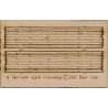 Wood Grade Crossing - Kit -- Laser-Cut Wood Kit - Rough-Cut Two Lane pkg(2) 1-13/16′ Long, N, Blair Line 20