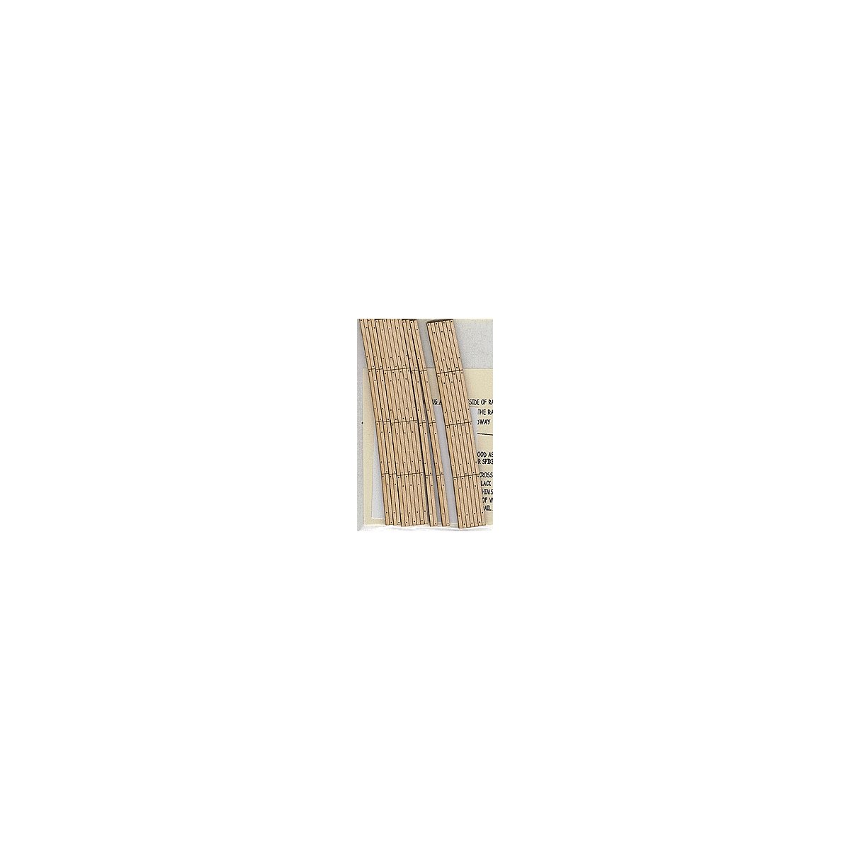 Laser-Cut Curved 2-Lane Wood Grade Crossing pkg(2) -- 36′ Radius, HO, Blair Line 130