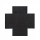 Weathered Asphalt Street 90-Degree Intersection -- 5-7/8 x 5-7/8′ 15 x 15cm, HO, Vollmer Gmbh 48261