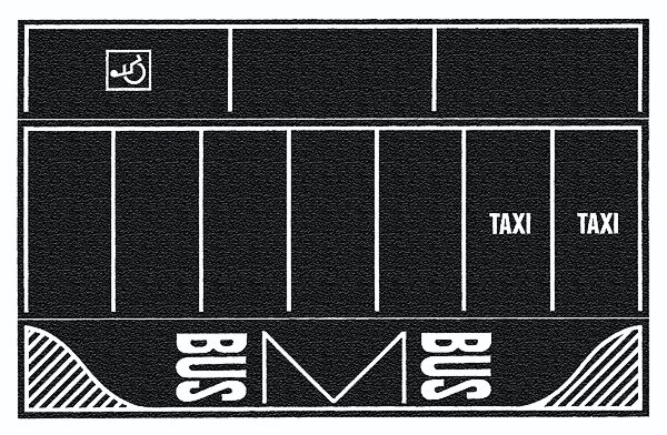 Flexible Pavement Sheet -- Parking Lot Asphalt, HO, Noch Gmbh & Co 60718