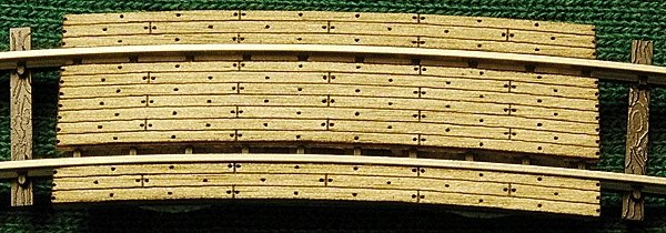 Grade Crossing pkg(2) -- 11′ Radius Curve - Fits Code 100 Rail, N, GCLaser 1273