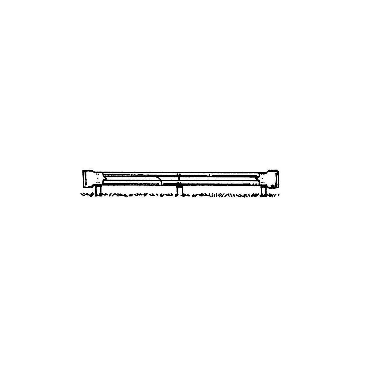 Highway Guardrail -- Kit - Scale 50′ 15.2m, HO, Pikestuff 3