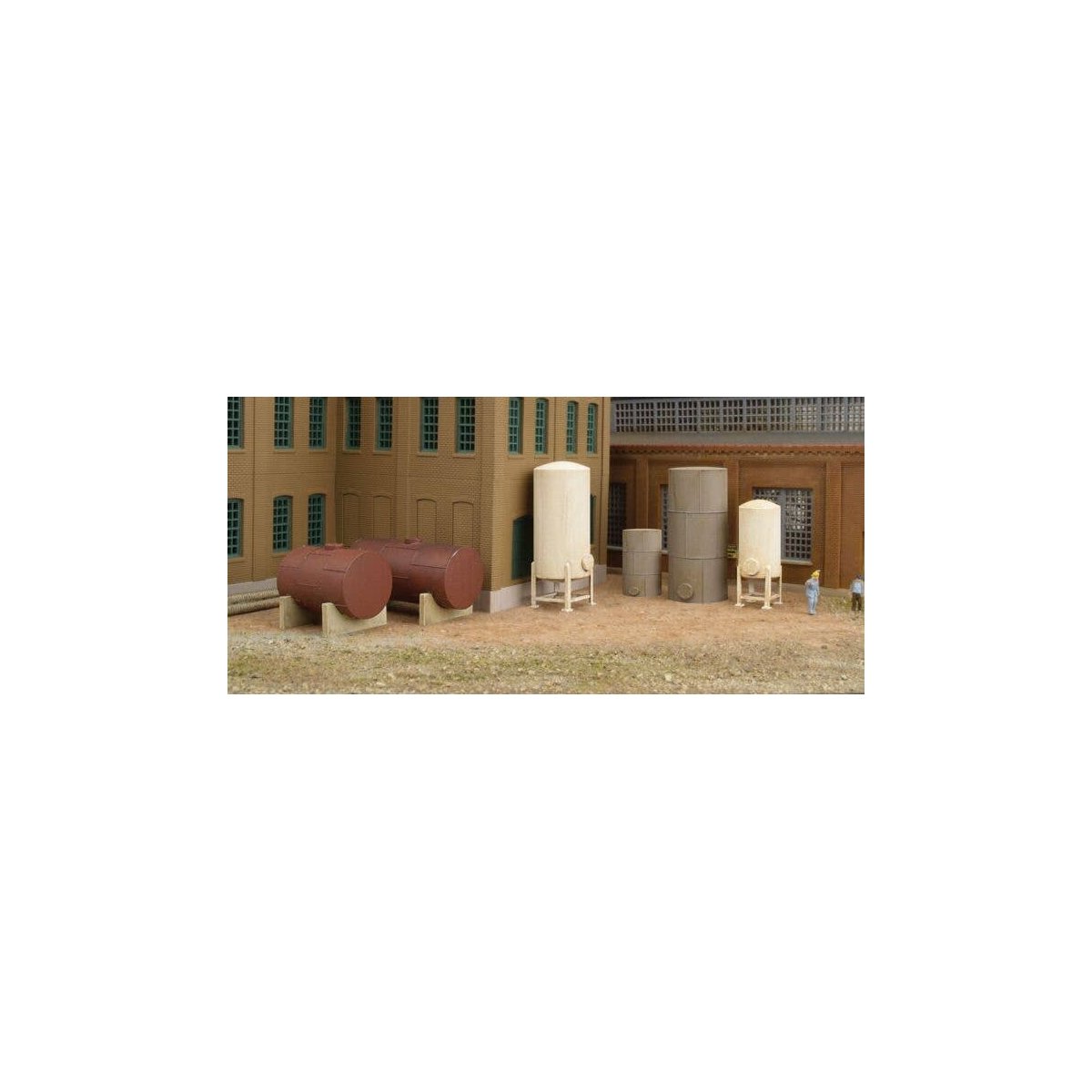 Storage Tanks -- Kit pkg(6), N, Walthers Cornerstone 3265