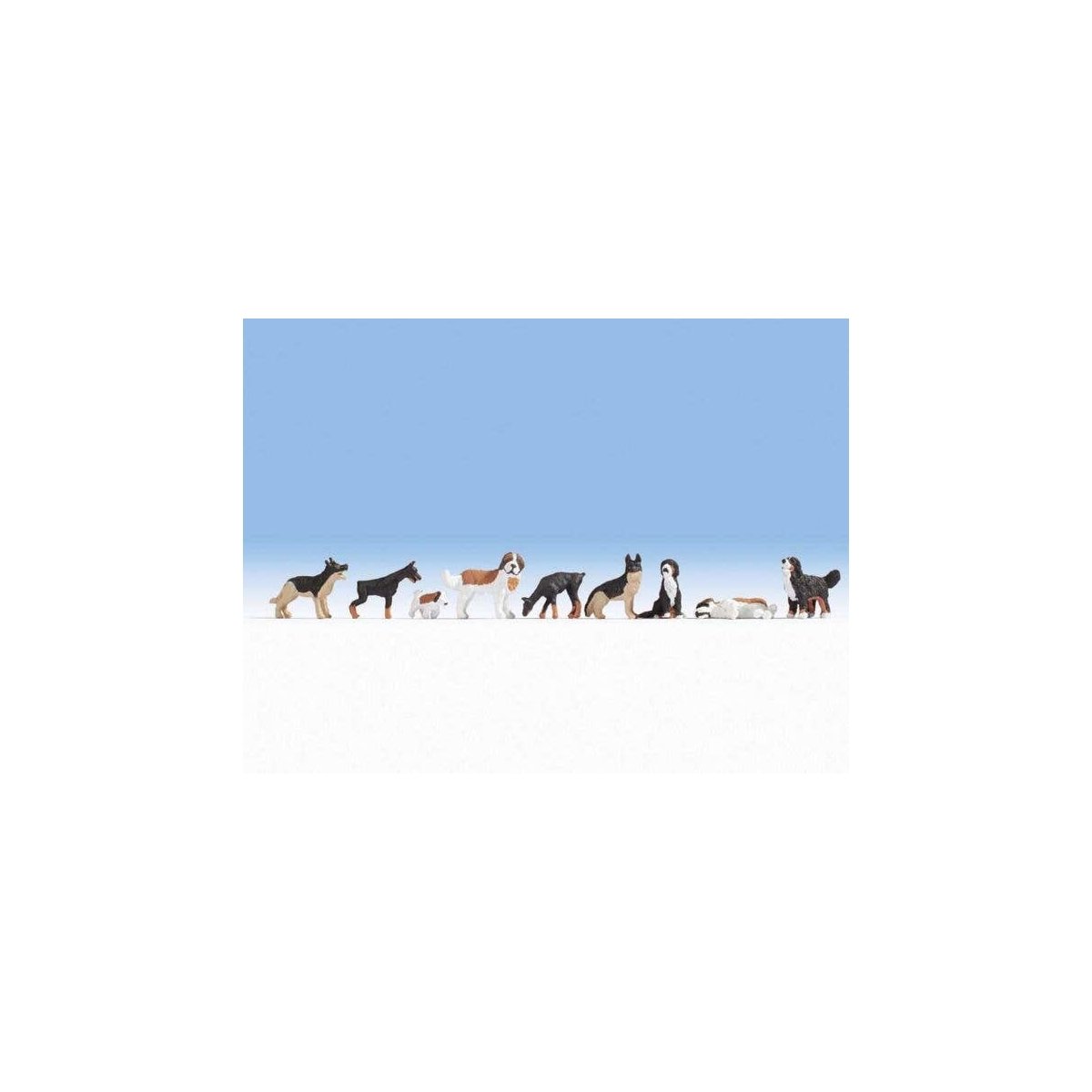 Dogs Sound Scene - Micro Sound -- 9 Dogs and Sound Circuit with speaker, HO, Noch Gmbh & Co 12852