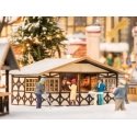 Christmas Market Stall -- Laser-Cut Wood Kit, HO, Noch Gmbh & Co 14392