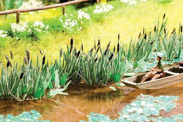 Laser-Cut Minis(R) Plants -- Reed pkg(16), N, Noch Gmbh & Co 14608