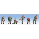 Forest Workers -- Lumberjacks pkg(6), HO, Noch Gmbh & Co 15061