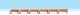 Wood & Wrought Iron Benches -- pkg(6), HO, Noch Gmbh & Co 14849