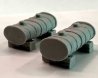 Unpainted Resin Castings -- Bulk Fuel Tanks pkg(2), HO, Bar Mills LLC 2028