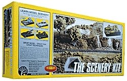 Scenery Learning Kit -- Builds 10 x 18′ 25.4 x 45.7cm Diorama, All Scales, Woodland Scenics 927