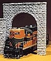 Single-Track Cut Stone Tunnel Portal -- 7-1/2 x 7-3/4′ 19.1 x 19.7cm, O, Chooch Enterprises 9940