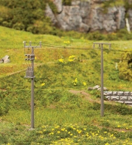 Utility Poles - Kit -- pkg(4), HO, Faller Gmbh 180928