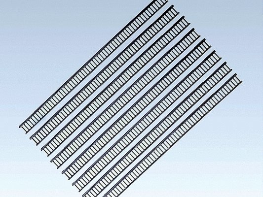 Two-Rail Fence -- 42-1/2′ 108cm Total Length, HO, Faller Gmbh 180401