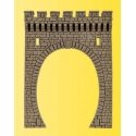 Single-Track Tunnel Portal -- 2-1/8 x 2-13/16′ 5.4 x 7.2cm, N, Vollmer Gmbh 48600