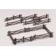 Plasticville U.S.A.(R) Classic Kits -- Rustic Fence pkg(12), O, Bachmann Industries 45984