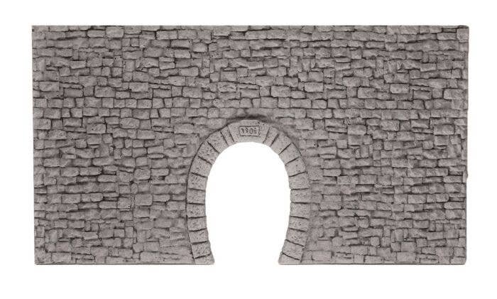 Single-Track Quarrystone Tunnel Portal -- For Narrow Gauge Railroads 9-1/16 x 5′ 23 x 12.7cm, HOn30, Noch Gmbh & Co 58026