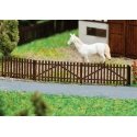 Wooden Picket Fence -- Kit - 4 Sections Each 3-3/8 x 1/16 x 5/16′ 8.6 x .1 x .8cm, Z, Faller Gmbh 272410
