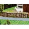 Wooden Picket Fence -- Kit - 4 Sections Each 3-3/8 x 1/16 x 5/16′ 8.6 x .1 x .8cm, Z, Faller Gmbh 272410