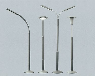 Streetlight Set pkg(4) -- Nonoperating, N, Faller Gmbh 272453