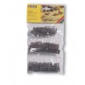 Rural Fences -- 53 Sections, Total Length: Aprrox. 290cm 114-3/16′, HO, Noch Gmbh & Co 13095
