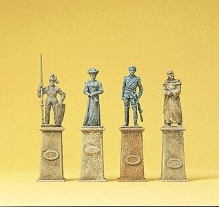 Statues pkg(4), HO, Preiser Kg 10525