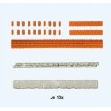 Parapet Weathering Tiles -- For Quarrystone Walls 590-18217 (sold separately), HO, Preiser Kg 18218