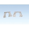Tunnel Portals - 1 Track pkg(2) -- Low Clearance for Steam Era - 2-3/4′ 7.2cm Clearance, HO, Faller Gmbh 120561