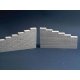 Wing Walls -- Cut Stone 1 Pair, O, Monroe Models 951